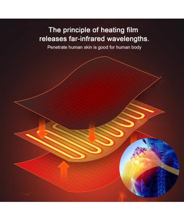 Heated Shoulder Brace | 3 Speed Adjustable Massage Heating Pad | Hot & Cold Therapy for Pain Relief - Buy Online on SooperMarket.com