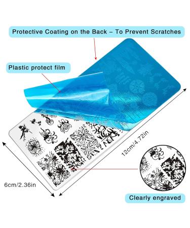 Niceneeded Constellation Nail Art Stamp Set - 6 Star Templates with Fireworks Design for Stunning Home Manicures - Buy Online on SooperMarket.com