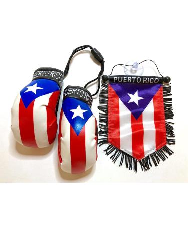 Puerto Rico Boxing Gloves Car Flag Decals - PR Combo 9 - Buy Online on SooperMarket.com