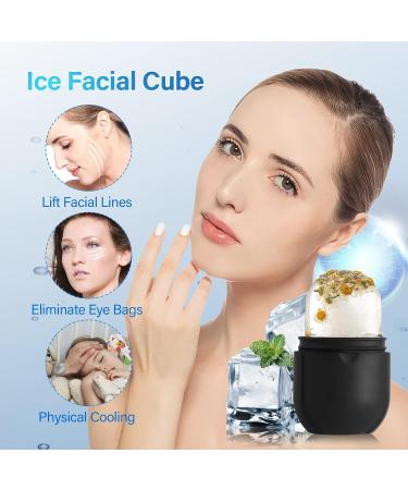 Buy Ice Roller for Face & Eye - Brighten Skin Enhance Glow Reduce Fine Lines & Acne | Skin Care Kit (Black - Buy Online on SooperMarket.com
