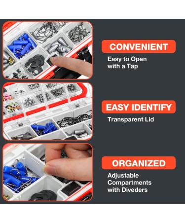 GOANDO 238 Pcs Fishing Lures Tackle Box - Bass Trout Salmon Attractants & Accessories for Spoon Lures, Soft Plastic Worms, Crankbait Jigs & Hooks - Buy Online on SooperMarket.com