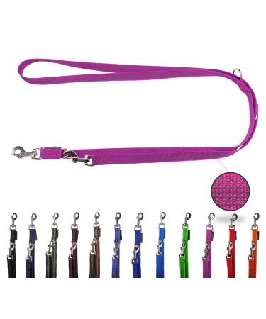 Dog leashed adjustable / double -liner for medium and large dogs / 2m / 2.40m / 2.80m / 3.50m / 5m (lilac 2m) 2m lilac
