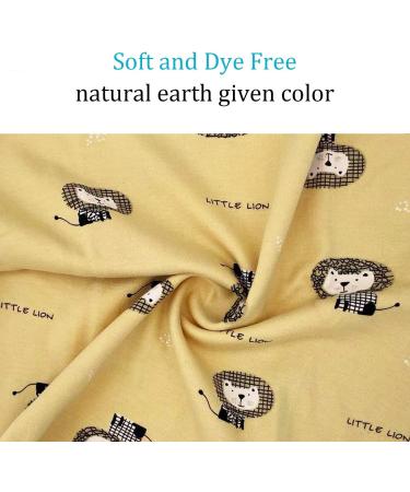 YANWANG 100% Cotton Baby Pajamas Set | Long Sleeve Sleepwear | 1-2 Years | Lion Design - Buy Online on SooperMarket.com