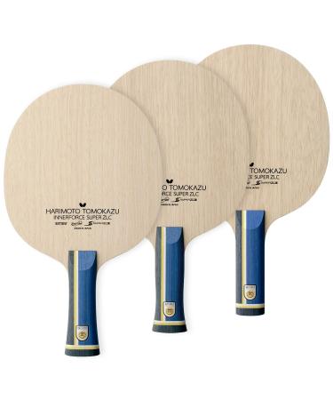 Butterfly Harimoto Innerforce Super ZLC Table Tennis Blade - Super ZL Carbon Blade - Professional Butterfly Table Tennis Blade - Available in AN, FL, and ST Shakehand Handle Styles - Made in Japan FL Handle
