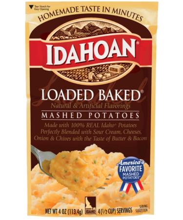 Idahoan Flavored Mashed Potatoes - Gluten-Free 100% Real Idaho Potatoes - Variety Pack of 12 Pouches (4 Servings Each) - Buy Online on SooperMarket.com