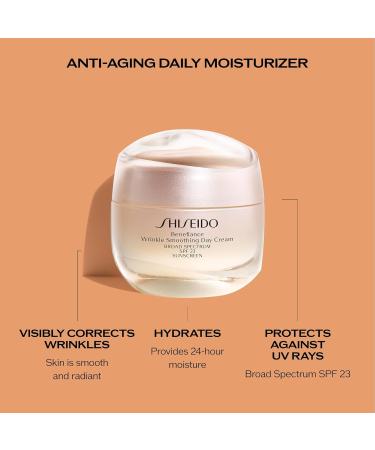 Shiseido Wrinkle Smoothing Day-to-Night Set | Benefiance Cream Serum & Eye Cream | Shop Now - $130 Value - Buy Online on SooperMarket.com