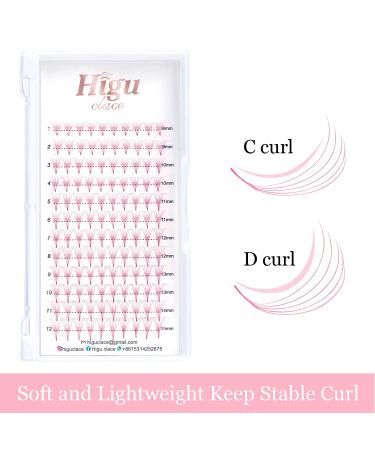 Pink 6D Colored Premade Fans Lash Extensions | Short Stem Pointy Base | Volume Fans | 0.07 D Curl | Mix 8-15 | Eyelash Extensions - Buy Online on SooperMarket.com