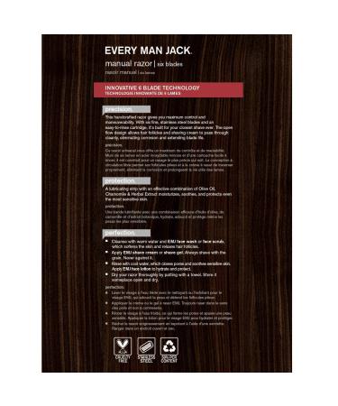 Every Man Jack Manual Razor - Premium Black Razor for Men | Close Shave & Stylish Design - Buy Online on SooperMarket.com