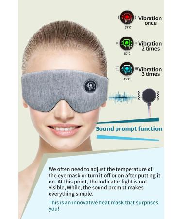 Ewarmer Cordless Rechargeable Heated Eye mask for Dry Eyes - Stye Eye Treatment Warm Compress Relieve Blepharitis Pink Eye Hot Compress Therapy Mask Steam Eye Mask with Sound Reminder (Grey) Gray - Buy Online on SooperMarket.com
