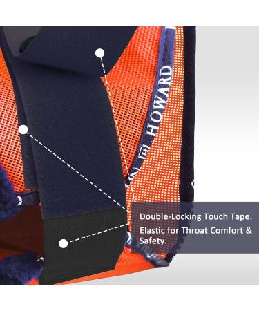 Harrison Howard All Round Mesh Horse Fly Mask UV Protective with Fleece Padded Edging - Vibrant Orange - Size M Medium (Cob) - Buy Online on SooperMarket.com