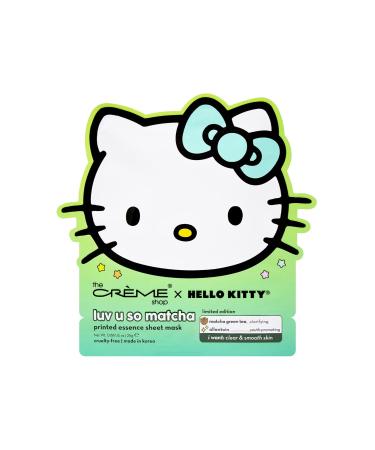 Cr me Shop x Hello Kitty Luv U So Matcha Essence Sheet Mask - 3 Pack | Hydrating & Soothing Skin Care - Buy Online on SooperMarket.com