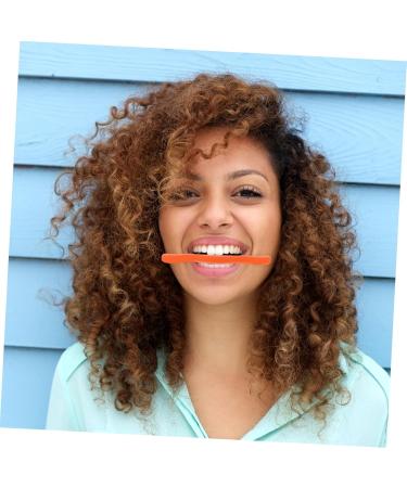 Angoily Facial Smile Maker Arm Sleeves - Face Trainer & Slim Mouth Exerciser | Enhance Your Smile & Beauty - 11.5X2.5cm Orange - Buy Online on SooperMarket.com