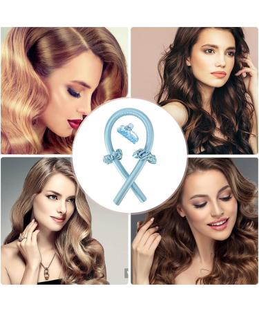 Heatless Curlers Headband Heatless Curls No Heat Wave Hair Curlers Styling Tools for Long Medium Hair Hair Curlers Make Hair Soft And Shiny(Blue) - Buy Online on SooperMarket.com
