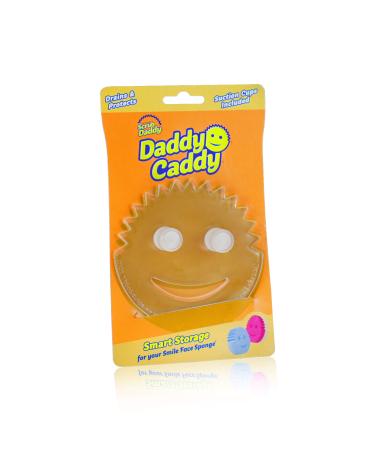 Scrub Daddy Sponge Holder - Daddy Caddy - Suction Sponge Holder for Smiley Face Sponge , Non-Slip Suction Cups, Sink Organizer for Kitchen and Bathroom, Self Draining, Dishwasher Safe - 1ct 1 Count (Pack of 1)