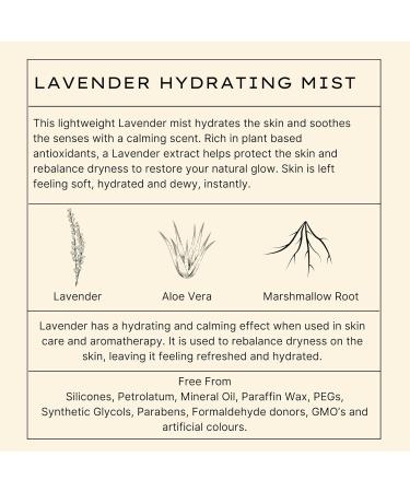 Buy Lavender Hydrating Mist 100ml - Refreshing Facial Spray for Glowing Skin | International Shipping Available - Buy Online on SooperMarket.com