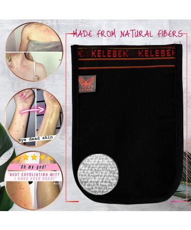 Kelebek Turkish Hammam Kese Exfoliating Glove | Dead Skin Cleanser & Body Scrub | Skincare Kit for Soft Skin | Women & Men - Buy Online on SooperMarket.com