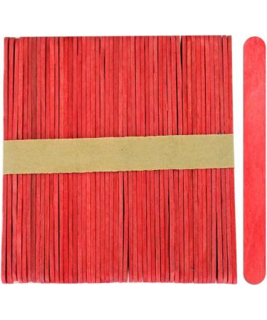 Craft Popsicle Sticks 4.5 Inch Standard - Red 200 Sticks - Natural and Multi Color Packs | CraftySticks - Buy Online on SooperMarket.com