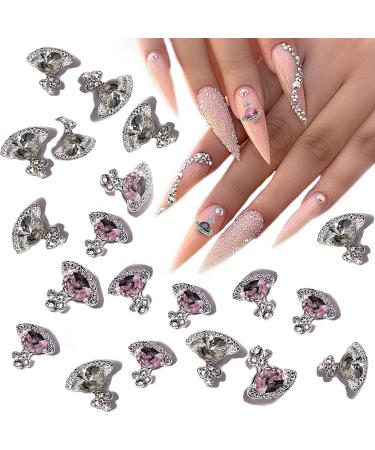 20 Pcs 3D Nail Rhinestones  Planet Nail Charms Shiny Saturn Shape Nail Art Alloy Diamond Crystal Luxury Jewels Stones  Nail Gems Nail Crystal Diamonds Accessories for DIY Crafts Nail Art Decorations