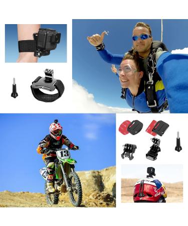 EMART 53-in-1 Action Camera Accessories Kit for Gopro Hero 11-3+, Go Pro Fusion, Akaso, DJI Osmo - Black Bundle Mount Set - Universal Type - Buy Online on SooperMarket.com