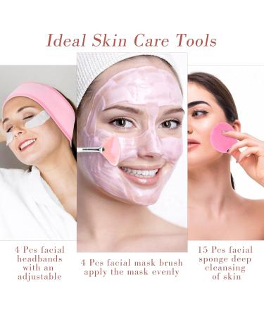 Buy Esthetician Supplies Set | Silicone Bowls Facial Headbands Sponges & Brushes for Professional Facials | International Shipping - Buy Online on SooperMarket.com