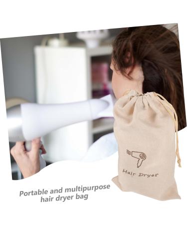 FOYTOKI Drawstring Bag Blow Dryer Canvas Travel Bag Hair Dryer Travel Case Hair Dryer Storage Bag Bags Linen - Buy Online on SooperMarket.com