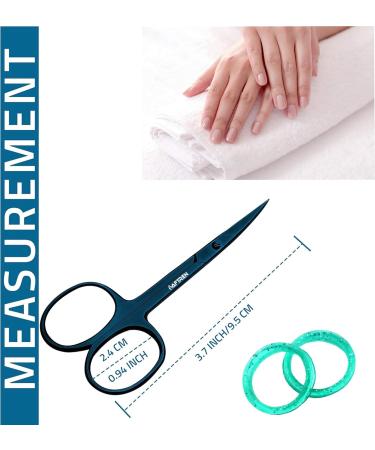 Nail Scissors Toenail Scissors Mustache Face Nose Ears Hair Care Beauty Cuticle Scissors Manicure Pedicure Sharp Curved Blades Professional Scissors for Men Women 3.7 - Buy Online on SooperMarket.com