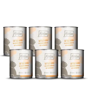 Mjamjam Premium Wet Cat Food Mix Package II - Wild & Rabbit Turkey and Juicy Chicken with Carrot (6 x 800g) - High-Quality International Shipping - Buy Online on SooperMarket.com