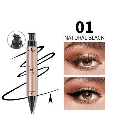 DekRion Winged Eyeliner Stamp - Waterproof Long-Lasting Liquid Eyeliner in Black | 1PC - Buy Online on SooperMarket.com