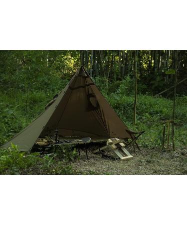 OneTigris TENTSFORMER Raincoat Bushcraft Poncho Tent - Waterproof Multiuse Rain Cover in Coyote Brown - Buy Online on SooperMarket.com
