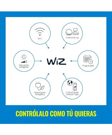 WiZ Connected Color 60W A19 Smart WiFi Light Bulb - 16 Million Colors - Alexa & Google Home Compatible - No Hub Needed - 1 Pack - Buy Online on SooperMarket.com