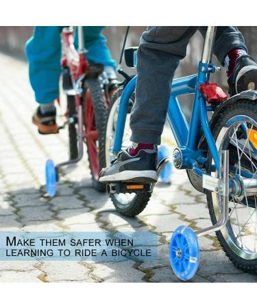 Houseen Kids Bike Training Wheels - 1 Pair LED Flash Mute Stabilisers for 12-20 Inch Boys & Girls Bikes - Buy Online on SooperMarket.com