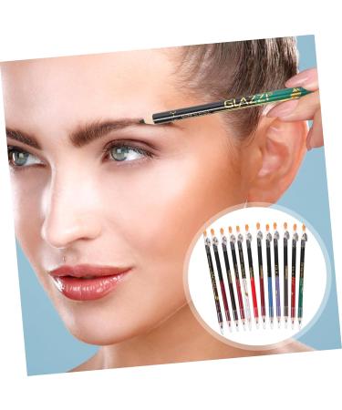 Mikinona 12pcs Lip Liner Eyeliner Makeup Lipliner Eyebrow Pencil Makeup Accessory Lipliner Pencil Wooden - Buy Online on SooperMarket.com