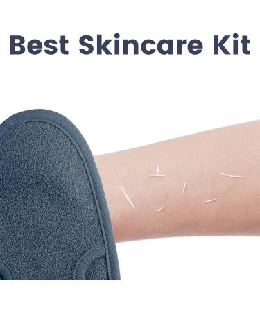 TheBeautyClothCo Exfoliating Gloves - 2 PC Body Scrubber for Soft Skin - Lymphatic Drainage Gloves for Dead Skin Remover - Advanced Skincare Kit for Women & Men - Buy Online on SooperMarket.com