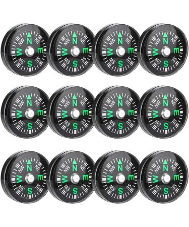 Portable Oil Filled Button Compass 12PCS - Lightweight & Stable for Hiking & Camping - Buy Online on SooperMarket.com