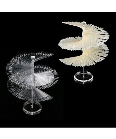 KADS 120 Color Nail Art Salon whirl Display Stand Color Display Sticks for Manicuries Nail Tool (clear) - Buy Online on SooperMarket.com