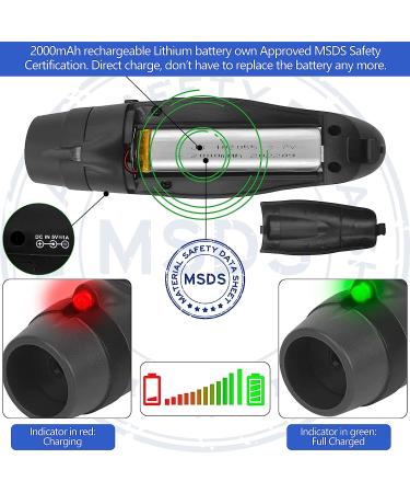 ZHT Electronic Whistle for Referees - USB Charging, 3 Tone High Volume Emergency Whistle for Safety - Ideal for Coaches, Teachers, Outdoor Activities - Black - Buy Online on SooperMarket.com
