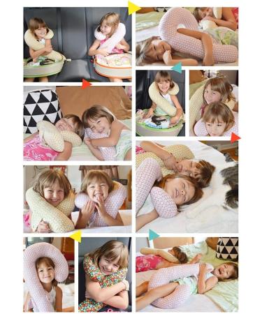 Kids Travel Neck Pillow - Soft U-Shape Head Support for Car Seat Safety - Grey - Buy Online on SooperMarket.com