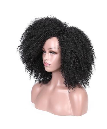 Lady Miranda Afro Short Kinky Synthetic Curly Wigs for Black Women - Natural and Stylish - Buy Online on SooperMarket.com