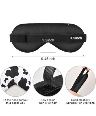 Haskirky Light Blocking Eye Mask - Adjustable for Men and Women - Ideal for Travel, Yoga, Meditation, and Deep Sleep - Funny Cow Design - Buy Online on SooperMarket.com