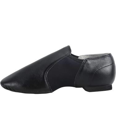 Dynadans PU Leather Jazz Dance Shoes with Arch Insert for Kids - Black, Size 8 Toddler - Buy Online on SooperMarket.com
