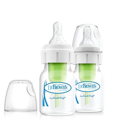 Dr. Brown's Natural Flow Anti-Colic Bottle P/0+Months 2 Pack 2 oz (60 ml) Each