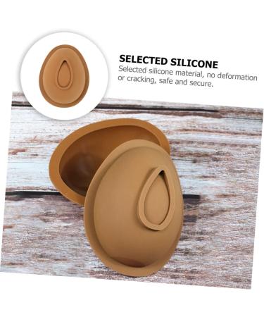 IMIKEYA Egg Silicone Mold Handmade Soap Easter Egg Resin Easter Chocolate Molds Candy Easter Party Molds Bistuit Easter Egg Cake Silicone Dessert Molds Egg Shape Mousse Cake Silica Gel 3D 12.3X9.5X4CM Coffee - Buy Online on SooperMarket.com