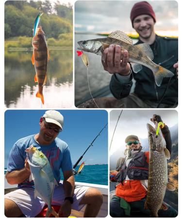 GOANDO 380 Pcs Freshwater Fishing Lures Kit - Bass, Trout, Salmon Bait Tackle Box with Spoon Lures, Worms, Crankbait, Jigs, Hooks - Fishing Accessories Set - Buy Online on SooperMarket.com