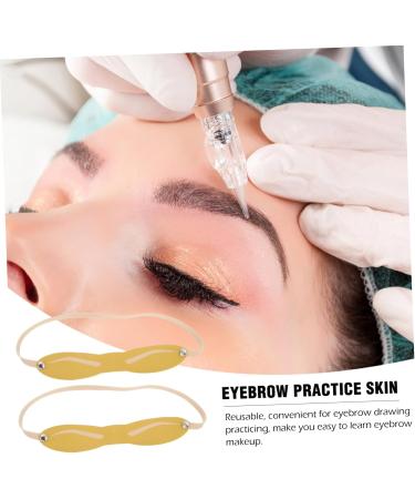 Healeved 70 Pcs Eyebrow Practice Skin Headband Silicone Skin False Proof Eyebrow Pencil - Buy Online on SooperMarket.com