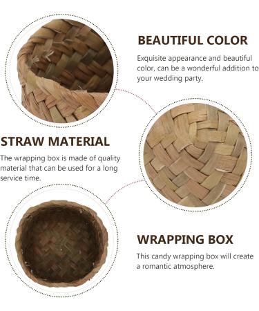 Cabilock 20pcs Wicker Baby Exquisite Grocery Flower Handwoven Crafts Chip Mini Makeup For Dollhouse Ring Natural Bamboo Sweet Goodies Portable Plant Favor Outdoor Anniverary Seagrass - Buy Online on SooperMarket.com