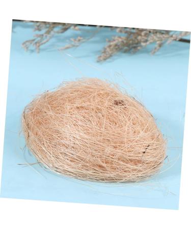 Unomor 12th Simulated Bird Nest - Mini Decorative Rattan & Hemp Silk Nest for Home Culture - 12x12cm - Buy Online on SooperMarket.com