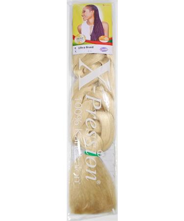 X-PRESSION (Xpression) Ultra Hair Braid (Braiding) Extension Choice of Colours (613 Pure BLonde) - Buy Online on SooperMarket.com