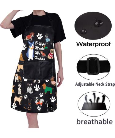 BNQL Dog Care Apron - Waterproof & Cute Cooking Apron for Dog Trainers & Groomers | Perfect Gifts for Dog Lovers - Buy Online on SooperMarket.com