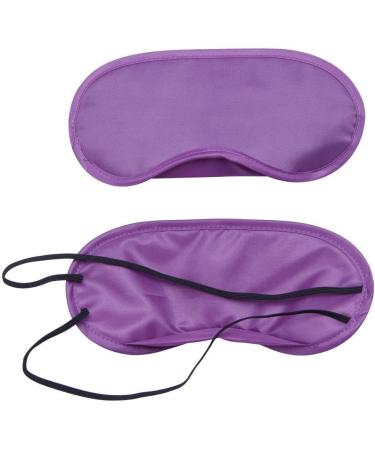 Coobbar 10PCS Satin Travel Eye Sleeping Mask Set - Purple | Soft Blindfold for Nap and Rest - Buy Online on SooperMarket.com