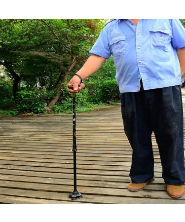 Walking Stick with Wooden Handle Lightweight Adjustable Walking Cane for Balance Mobility Aid 3k Carbon 360 Degree Pivoting HEA - Buy Online on SooperMarket.com